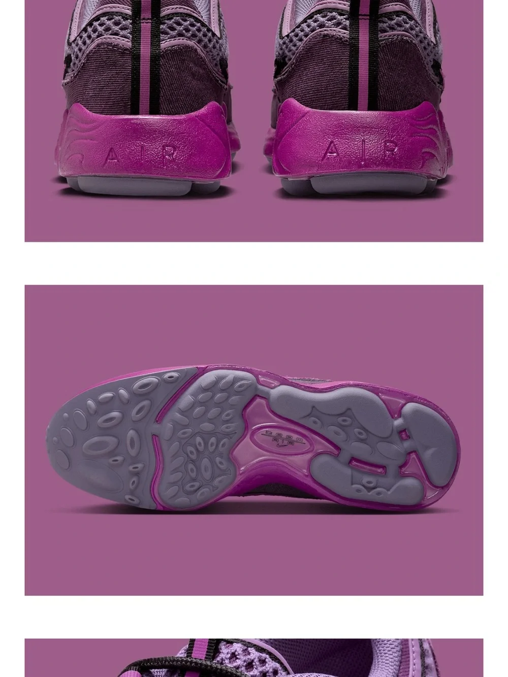 Nike men Purple and Magenta Mesh Low-Top Sneakers size 9 1/2 and 12  $150 each